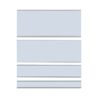 C-Line® Clear Magnetic Label Holders, Side Load, 6 x 0.5, Clear, 10/Pack (CLI87805)
