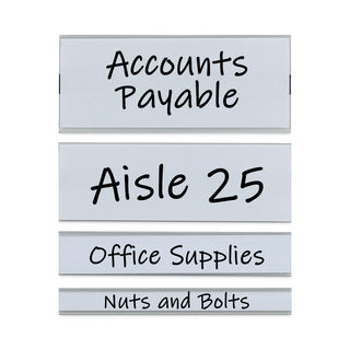 C-Line® Clear Magnetic Label Holders, Side Load, 6 x 2.5, Clear, 10/Pack (CLI87825)
