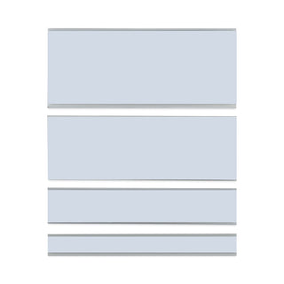 C-Line® Clear Magnetic Label Holders, Side Load, 6 x 2.5, Clear, 10/Pack (CLI87825)
