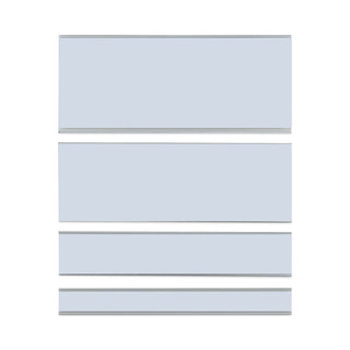 C-Line® Clear Magnetic Label Holders, Side Load, 6 x 1, Clear, 10/Pack (CLI87810)
