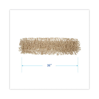 Boardwalk® Industrial Dust Mop Head, Washable, Hygrade Cotton, 36w x 5d, White (UNS1336)