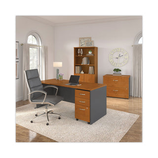 Bush® Series C Collection 72W Desk Shell, 71.13w x 29.38d x 29.88h, Natural Cherry/Graphite Gray (BSHWC72436)
