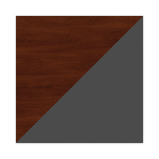 Bush® Series C Collection 72W Bow Front Desk Shell, 71.13w x 36.13d x 29.88h, Hansen Cherry/Graphite Gray (BSHWC24446)