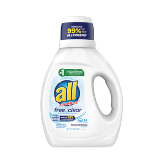 All® Ultra Free Clear Liquid Detergent, Unscented, 36 oz Bottle, 6/Carton (DIA73943)