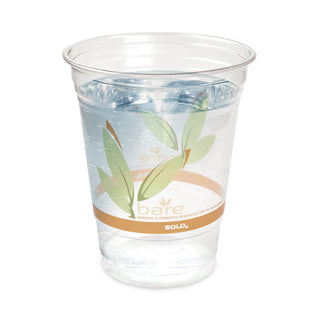Dart® Bare Eco-Forward RPET Cold Cups, 12-14 oz, Clear, 50/Pack, 1000/Carton (DRCRTP12BARECT)