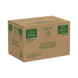 Dart® Bare RPET Cold Cups, Leaf Design, 9 oz, 1000/Carton (DCCRTP9RBARE) (SLORTP9RJ9036)