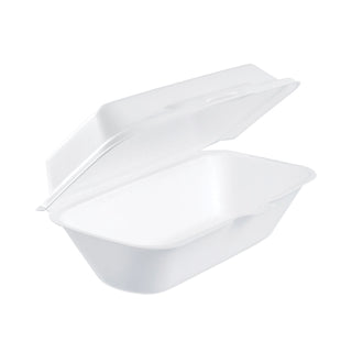 Dart® Foam Hoagie Container with Removable Lid, 9-4/5x5-3/10x3-3/10, White, 500/CT (DCC99HT1R)