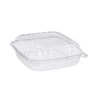 Dart® ClearSeal Plastic Hinged Container, Large, 9x9-1/2x3, Clear, 100/Bag (DCCC95PST1)