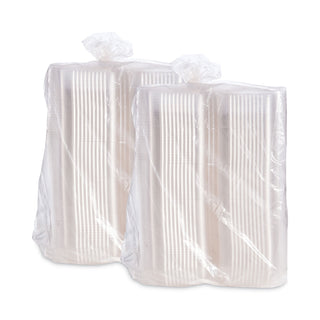 Dart® StayLock Clear Hinged Lid Containers, 5.4 x 9 x 3.5, Clear, 250/Carton (C35UT1DART)