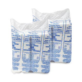 Dart® Large Foam Carryout, Food Container, 3-Compartment, White, 9-2/5x9x3 (DRC90HT3R)
