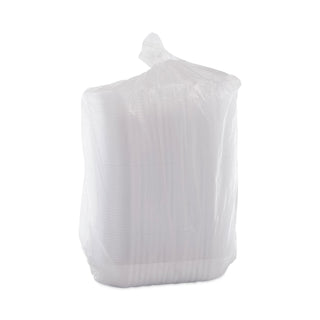 Dart® ClearPac Large Nacho Tray, 2-Compartments, Clear, 500/Ctn (C68NT2DART)