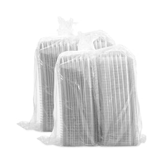 Dart® ClearSeal Plastic Hinged Container, 8-5/16 x 8-5/16 x 2, Clear, 125/BG, 2 BG/CT (DCCC89PST1)