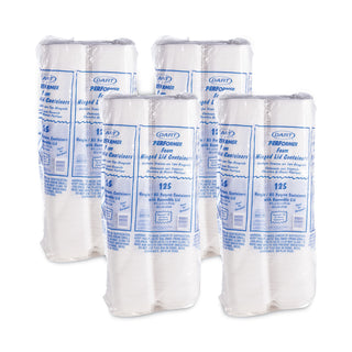 Dart® Foam Hoagie Container with Removable Lid, 9-4/5x5-3/10x3-3/10, White, 500/CT (DCC99HT1R)
