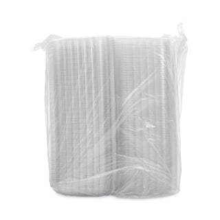 Dart® ClearSeal Plastic Hinged Container, 3-Comp, 9 x 9-1/2 x 3, 100/Bag, 2 Bags/CT (DCCC95PST3)
