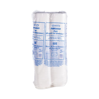 Dart® Foam Hoagie Container with Removable Lid, 9-4/5x5-3/10x3-3/10, White, 500/CT (DCC99HT1R)