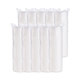 Dart® Plastic Lids for Foam Cups, Bowls and Containers, Flat, Vented, Fits 6-32 oz, Translucent, 1,000/Carton (DCC20JL) (DRC20JL)