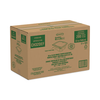 Dart® ClearPac Container, 6.4 x 2.6 x 7.1, 32 oz, Clear, 200/Carton (122063)