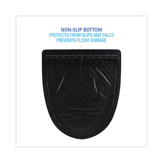 Boardwalk® Urinal Mat 2.0, Rubber, 17.5 x 20, Black/Black, 6/Carton (BWKUMBB)