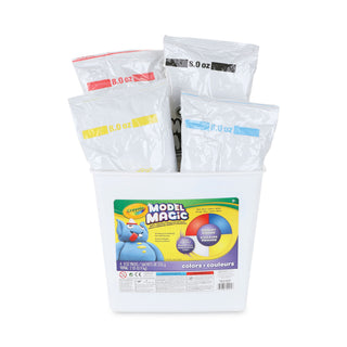 Crayola® Model Magic Modeling Compound, 8 oz each Blue/Red/White/Yellow, 2lbs. (CYO574415)