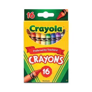 Crayola® Classic Color Crayons, Peggable Retail Pack, 16 Colors (CYO523016)