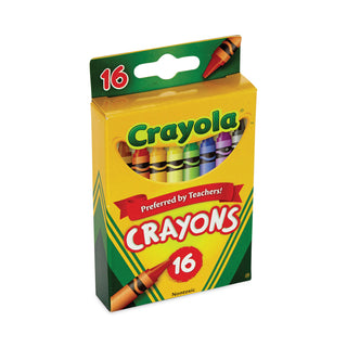 Crayola® Classic Color Crayons, Peggable Retail Pack, 16 Colors (CYO523016)