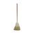 Boardwalk® Corn/Fiber Brooms, Corn/Synthetic Fiber Bristles, 60" Overall Length, Gray/Natural, 6/Carton (BR10002BW)