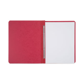 ACCO Pressboard Report Cover, Prong Clip, Letter, 3" Capacity, Red (ACC25978)