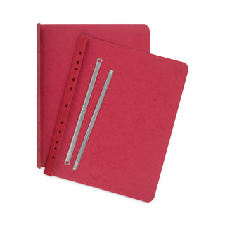 ACCO Pressboard Report Cover, Prong Clip, Letter, 3" Capacity, Red (ACC25978)