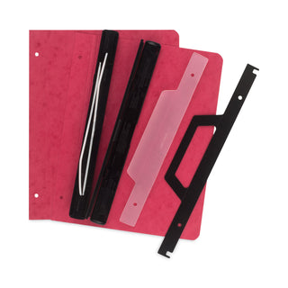 ACCO Expandable Hanging Data Binder, 2 Posts, 6" Capacity, 11 x 8.5, Red (ACC55261)