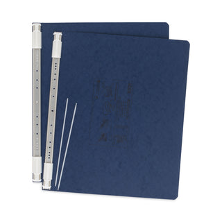 ACCO PRESSTEX Covers with Storage Hooks, 2 Posts, 6" Capacity, 14.88 x 11, Dark Blue (ACC54073)