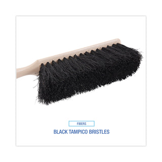 Boardwalk® Counter Brush, Black Tampico Bristles, 4.5" Brush, 3.5" Tan Plastic Handle (BWK5208)