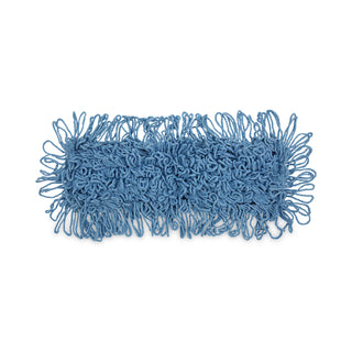 Boardwalk® Mop Head, Dust, Looped-End, Cotton/Synthetic Fibers, 18 x 5, Blue (BWK1118)
