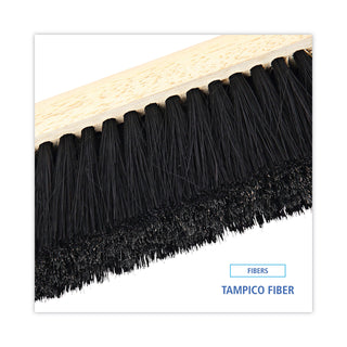 Boardwalk® Floor Brush Head, 2.5" Black Tampico Fiber Bristles, 24" Brush (BWK20224)
