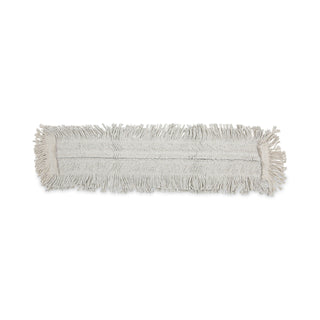 Boardwalk® Disposable Dust Mop Head w/Sewn Center Fringe, Cotton/Synthetic, 36w x 5d, White (BWK1636)