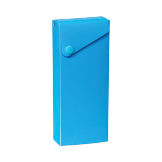 C-Line® Slider Pencil Case, 11.43 x 9.5 x 0.6, Sandy Gray, Seafoam Green, Seaside Blue, Sunset Red, Sunny Yellow, 24/Carton (CLI05600DS)