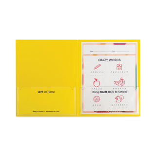 C-Line® Classroom Connector Folders, 9" x 11-3/4", 25/BX, Yellow (CLI32006)