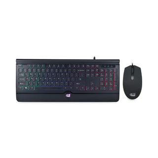 Adesso Backlit Gaming Keyboard and Mouse Combo, USB, Black (ADEAKB137CB)