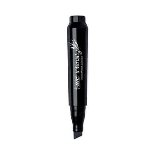 BIC® Intensity Chisel Tip Permanent Marker, Broad, Tuxedo Black, Dozen (BICGPMM11BK)