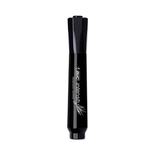 BIC® Intensity Chisel Tip Permanent Marker, Broad, Tuxedo Black, Dozen (BICGPMM11BK)