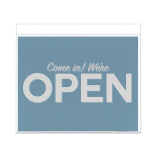 deflecto® Classic Image Wall-Mount Sign Holder, Landscape, 11 x 8 1/2, Clear (DEF68301)