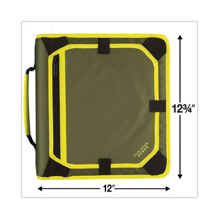 Five Star® Zipper Binder and Expansion Panel, 3 Rings, 2" Capacity, 11 x 8.5, Assorted (MEA29052)