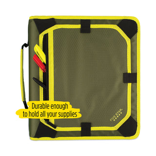 Five Star® Zipper Binder and Expansion Panel, 3 Rings, 2" Capacity, 11 x 8.5, Assorted (MEA29052)