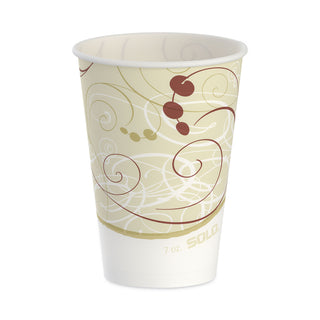 SOLO® Waxed Paper Cold Cups, 7 oz, Symphony Design (SCCR7NSYM)