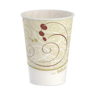 SOLO® Waxed Paper Cold Cups, 9 oz., Symphony Design, 100/Bag (SCCR9NSYM) (SCCR9NSYM)