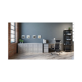 Alera® Two-Drawer Economy Vertical File, Letter-Size File Drawers, 15" x 26.5" x 28.37", Light Gray (ALEHVF152629LG)