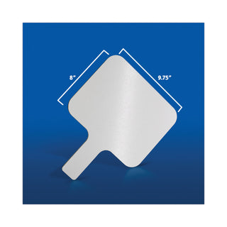 Flipside Dry Erase Paddle, 9.75 x 8, White, 12/Pack (FLP10039)
