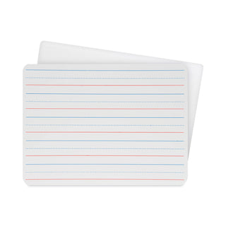 Flipside Dry Erase Board, 9" x 12", Red/Blue Ruled, 24/PK, WE (FLP12034)