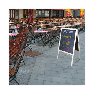 Flipside Black Chalkboard Marquee Board. 24 x 42, Natural Wood Frame (FLP31222)