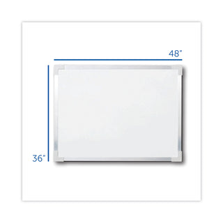 Flipside Framed Dry Erase Board, 48 x 36, White, Silver Aluminum Frame (FLP17641)