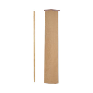 Boardwalk® Threaded End Broom Handle, Lacquered Hardwood, 0.94" dia x 54", Natural (BWK121)